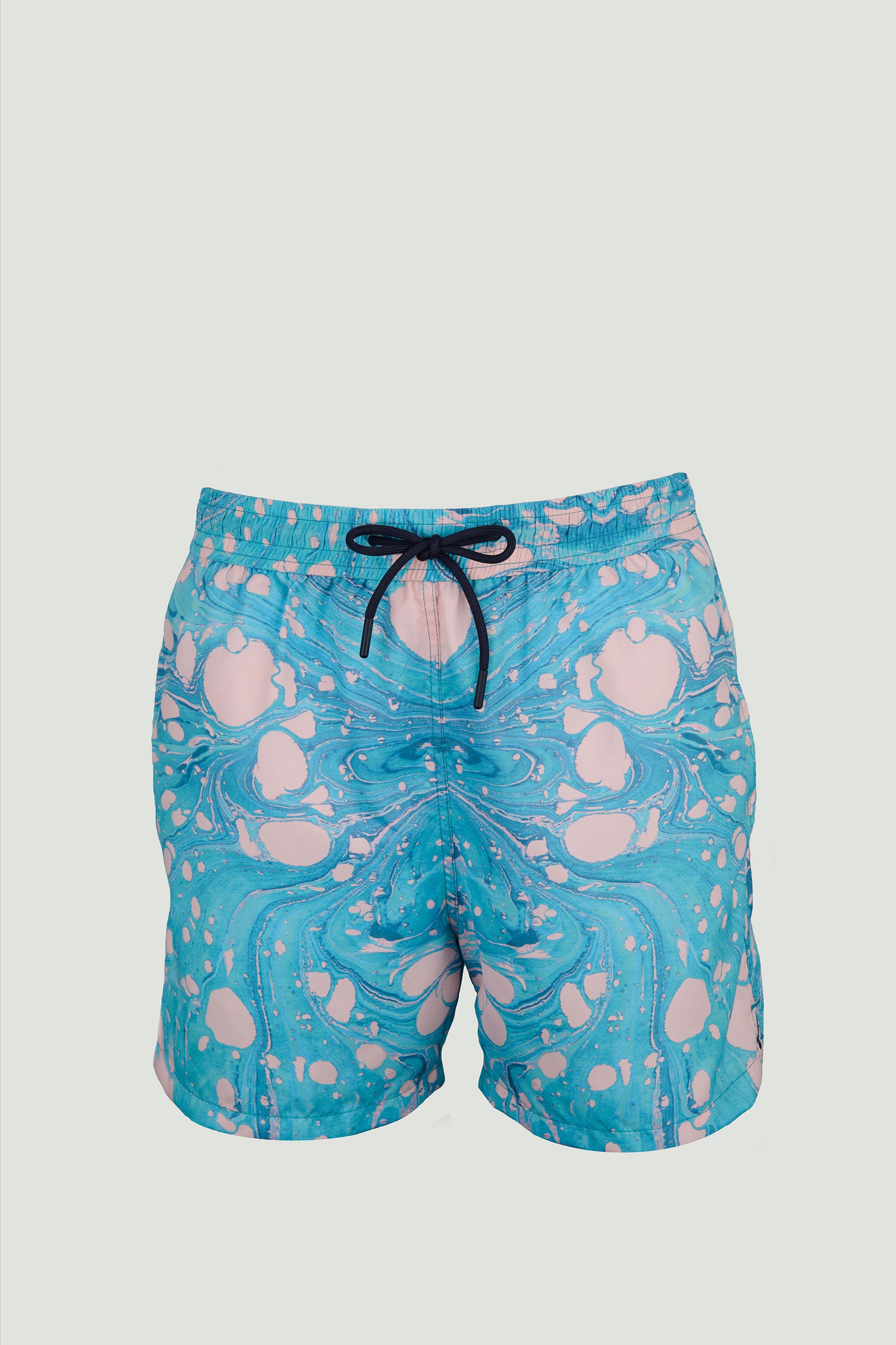 Sustainable Designer swim Trunks - Earth Pattern