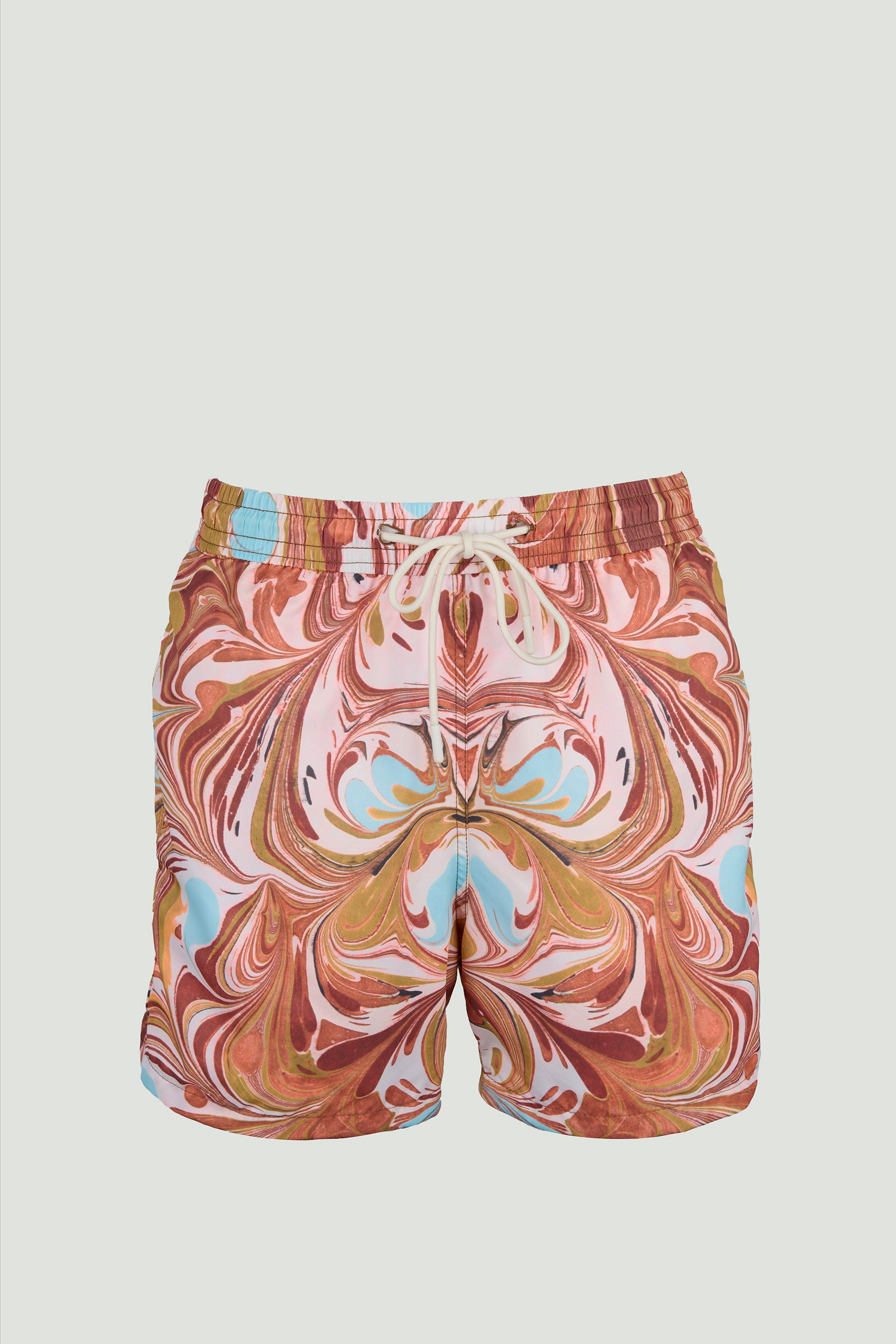 Sustainable Designer swim Trunks - Fire Pattern