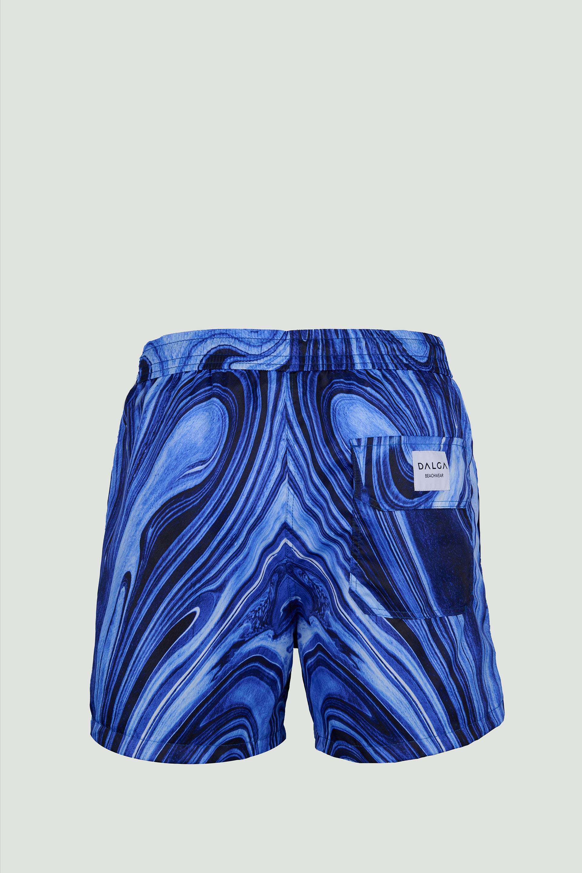 Sustainable Designer swim Trunks - Water Pattern