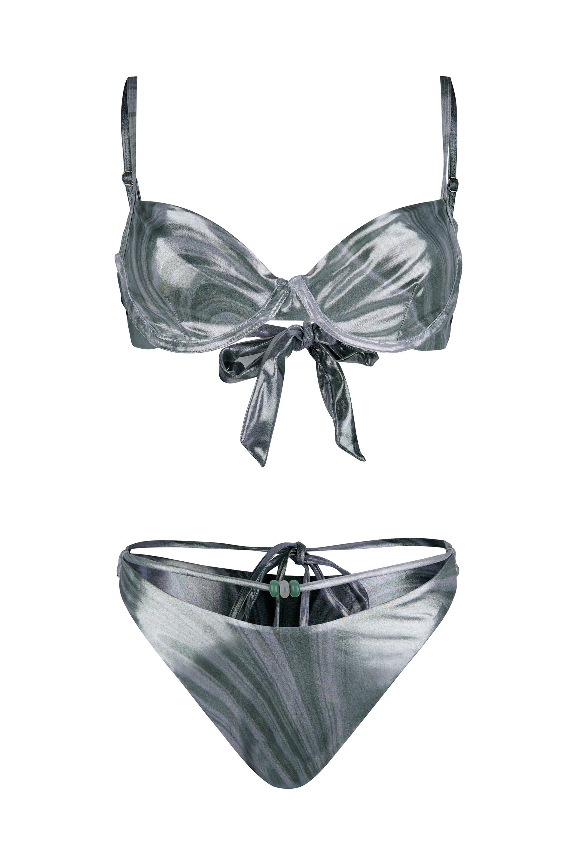 Bikini Matcha Club Girl with crystal stones bottom