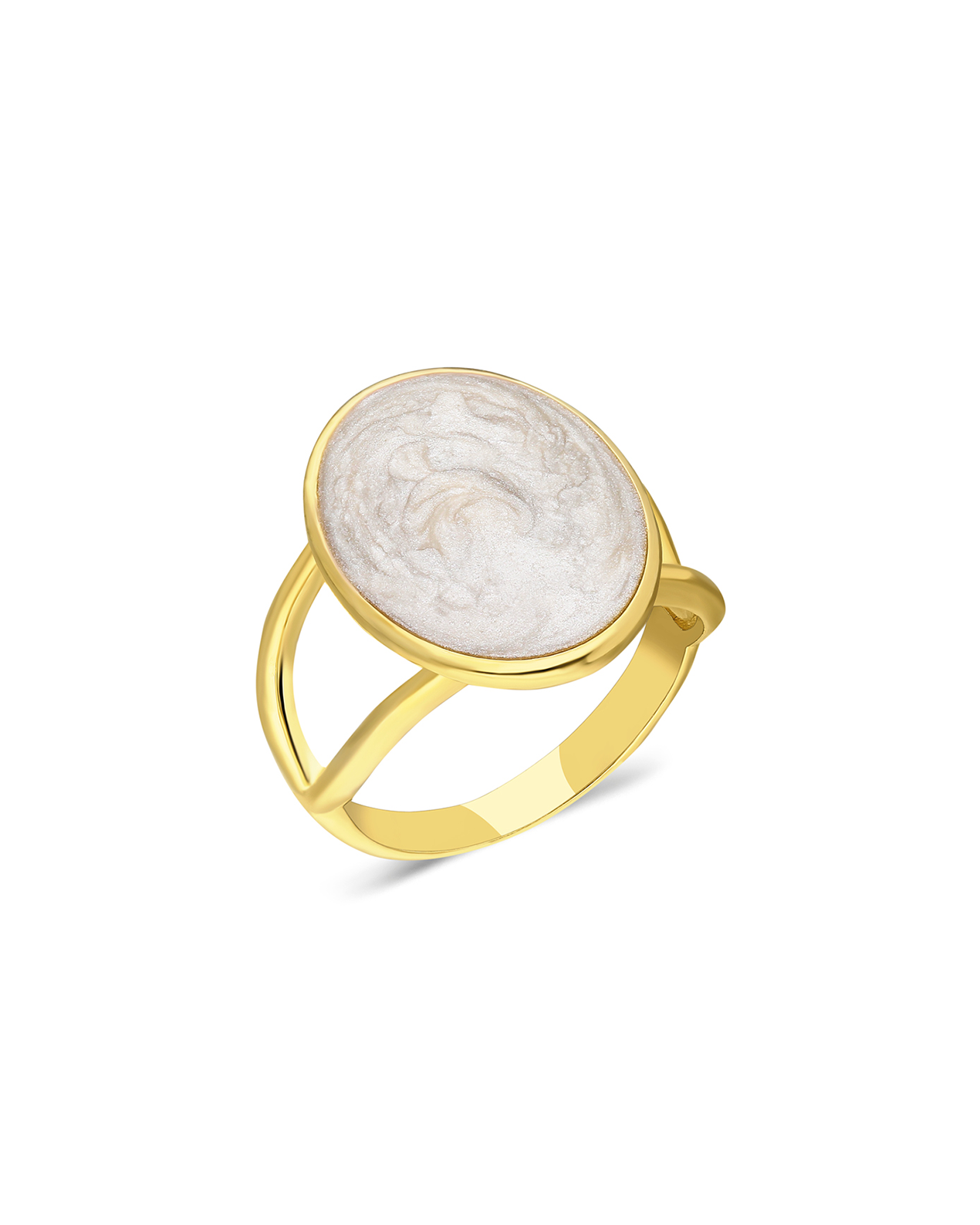 Ring mit Perlmutt