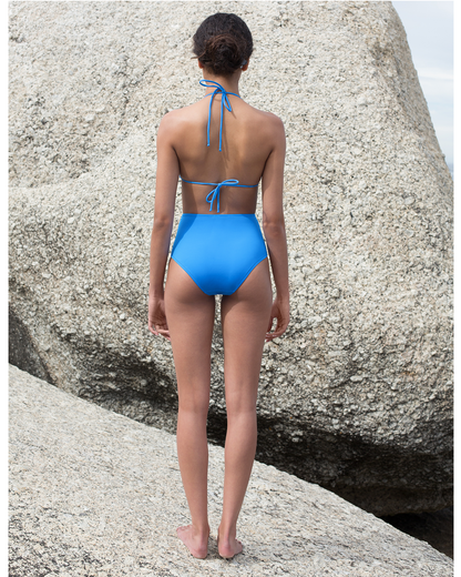Triangel Bikini Top Funda mit Marmor Print