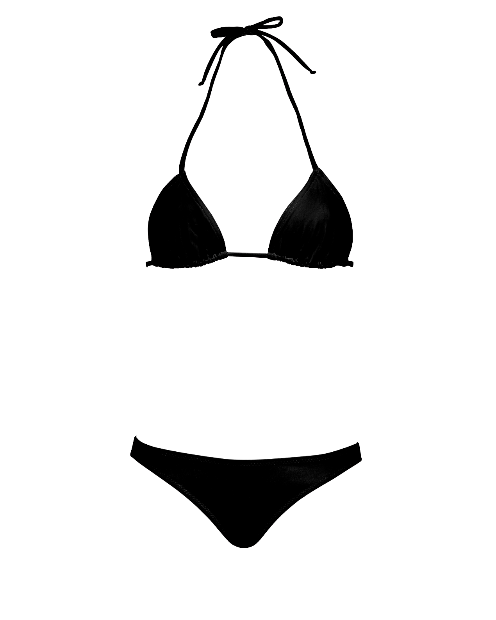 Black Triangle Bikini Set