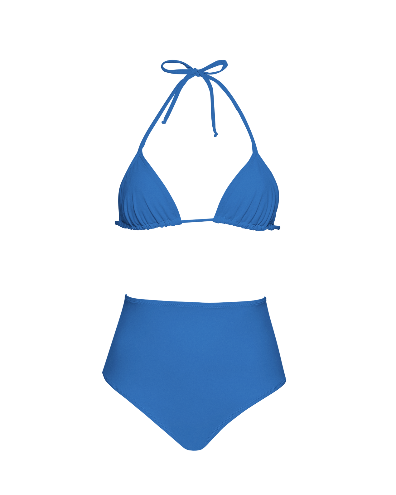 High Waist Bikini Set in Blue