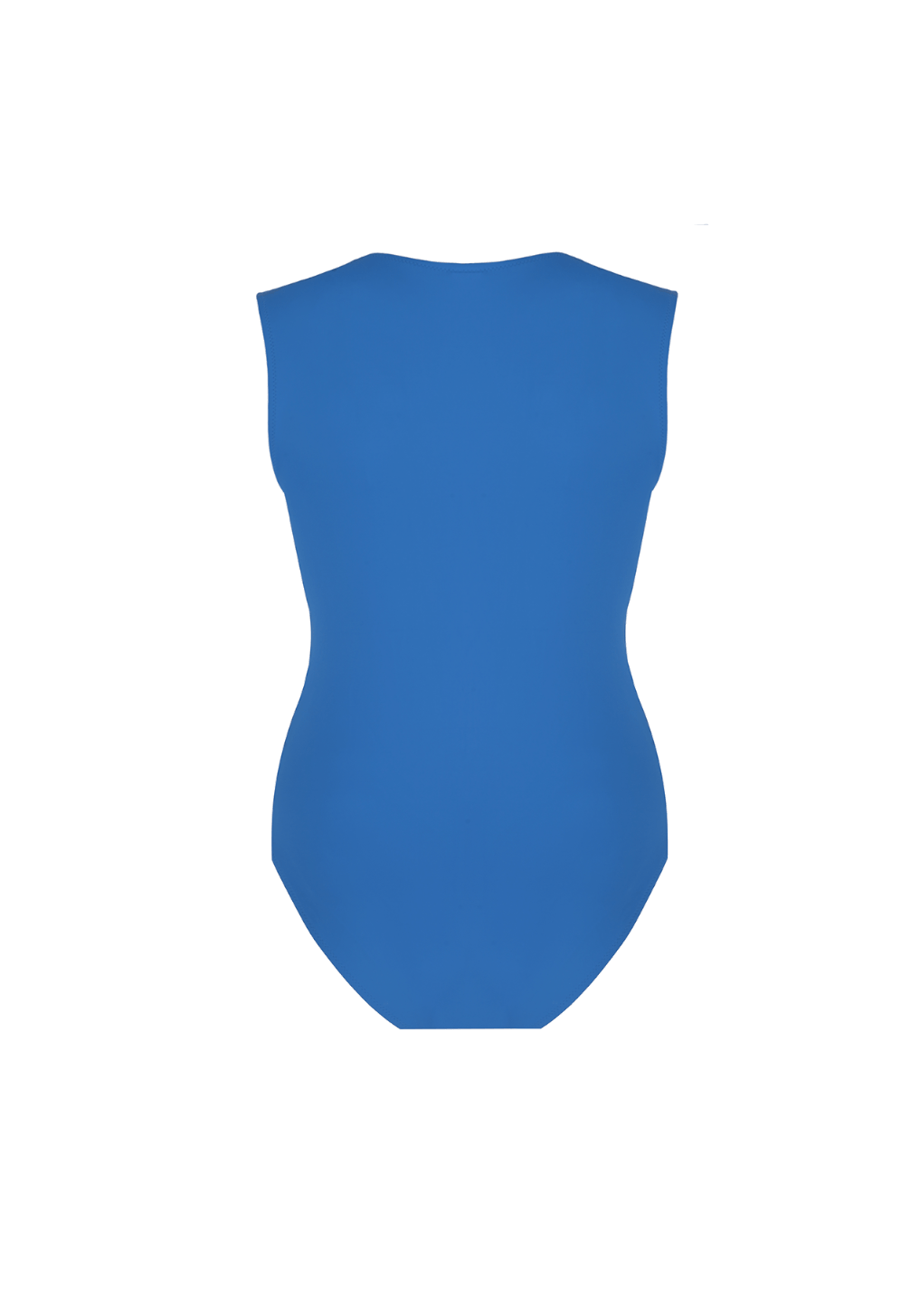 Bond girl Swimsuit with Zip in Blue