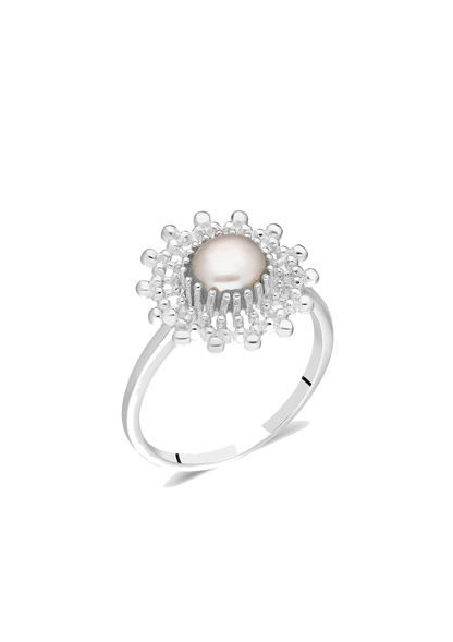 Gold Pearl Ring Azade