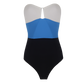 Badeanzug trägerlos in tricolor Yildiz
