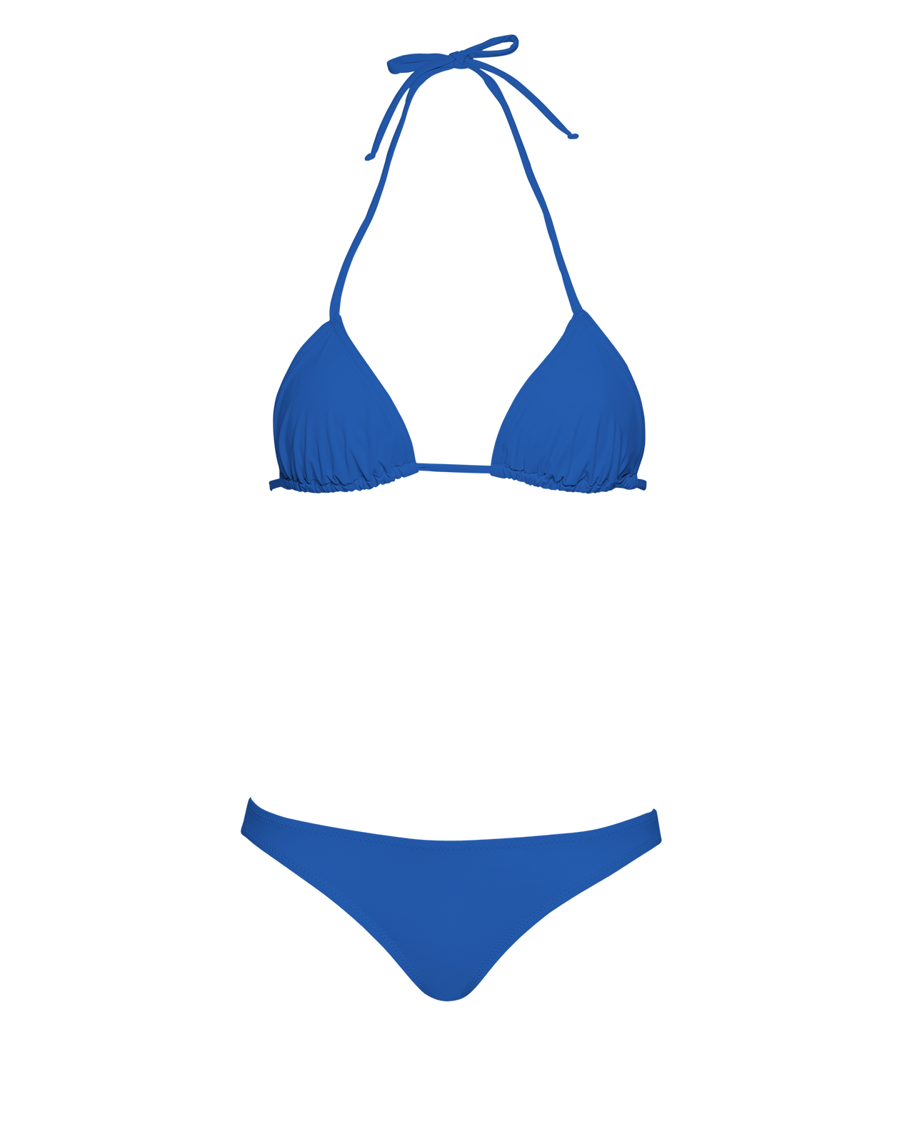 Royal blue top bikini set