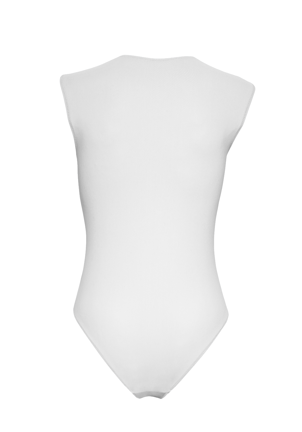 Bond girl Swimsuit with Zip in Off-White
