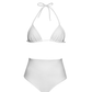 High Waist Bikini Set in Off-White